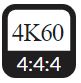 4K60 4:4:4 icon