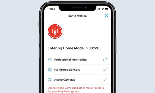 Screenshot of Ring Protect app