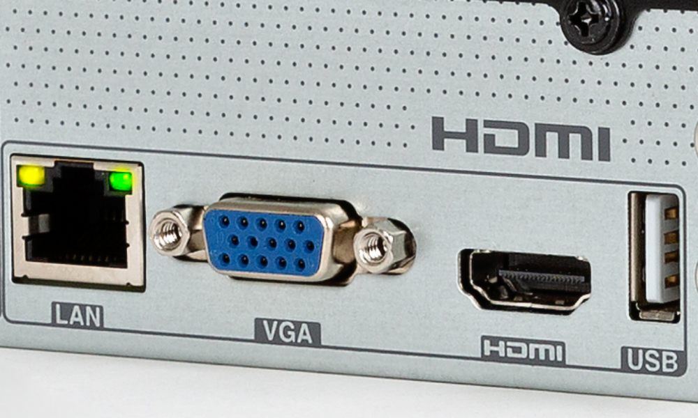 4k HDMI output on back of Luma 120 NVR