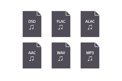 Compatible audio format logos