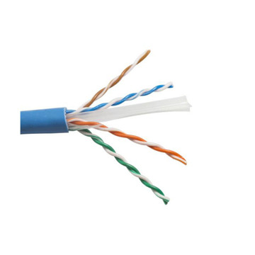 Picture of SCP CAT6A 600MHZ, 23AWG SOLID BARE COPPER, 4PR UTP, 10GBASE-T, FT4, PVC JKT - BLUE - 1000FT SPOOL