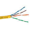 Picture of SCP CAT5E - 350MHZ 24 AWG SOLID COPPER, 4PR UTP,(C)UL FT4, IN/OUTDOOR PVC JKT - YELLOW - 1000FT BOX