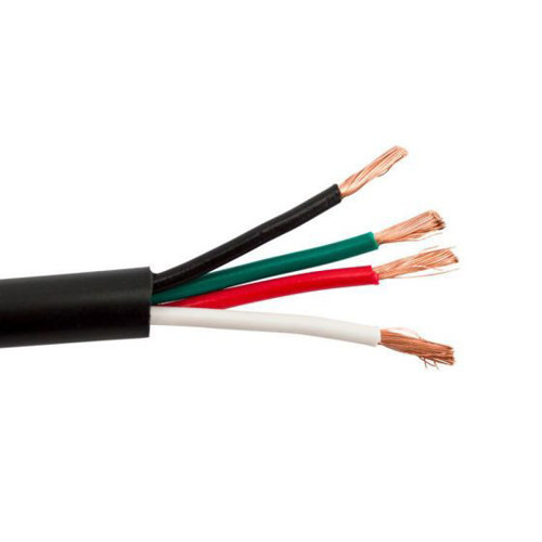 Picture of SCP 4 CONDUCTOR, 14AWG, 105STRAND, OFC, SPK CABLE , (C)UL, FT4, PVC JKT - BLACK - 500FT REEL IN BOX