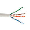 Picture of SCP CAT5E - 350MHZ 24 AWG SOLID COPPER, 4PR UTP,(C)UL FT4, IN/OUTDOOR PVC JKT - WHITE - 1000 FT BOX