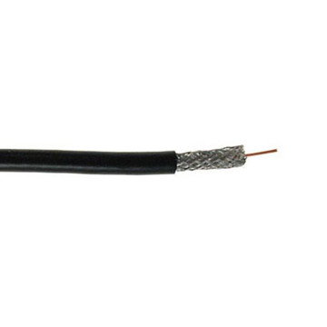 Picture of SCP RG6/U QUAD SHIELDED DIRECT BURIAL, 18 AWG CCS 60%/40%, GEL FILLED, PE JACKET- BLACK 1000FT SPOOL