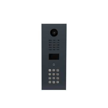 Picture of DOORBIRD - IP VIDEO DOOR STATION D2101KV BRUSHED STAINLESS-STEEL, FLUSH-MOUNTED, CALL BUTTON, KEYPAD