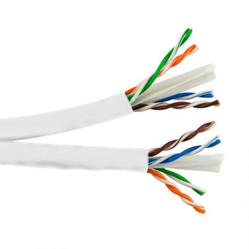 Picture of SCP CAT6 550 MHZ (2X), 23AWG SOLID BARE COPPER, 8PR, UTP, (C)UL FT4, PVC JKT - WHITE - 1000FT SPOOL