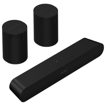 Picture of SONOS - SURROUND SET WITH RAY, (1) RAY (2) ERA 100 (BLACK)