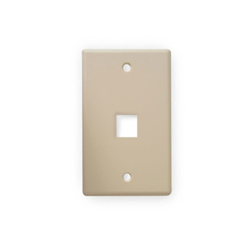 Picture of WIREPATH - 1-PORT KEYSTONE WALL PLATE - IVORY
