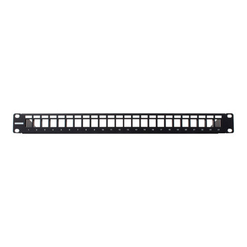 Picture of WIREPATH - RACK MOUNT 24-PORT BLANK PATCH PANEL (BLACK)