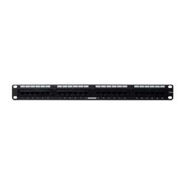 Picture of WIREPATH - RACK MOUNT 24-PORT RJ-45 CAT 5E PATCH PANEL (BLACK)