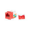 Picture of WIREPATH - CAT 5E UTP KEYSTONE JACK 90 DEGREE WITH IDC CAP (RED)
