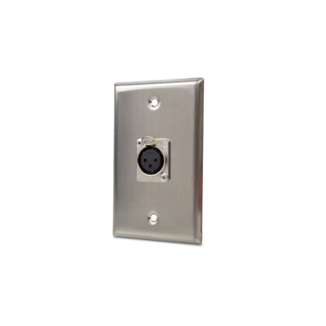 Picture of WIREPATH - ALUMINUM SINGLE GANG WALL PLATE - FEMALE CHASSIS (1)