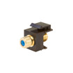 Picture of WIREPATH - GOLD- PLATED 3 GHZ BANDWIDTH F- CONNECTOR KEYSTONE INSERT (BROWN)